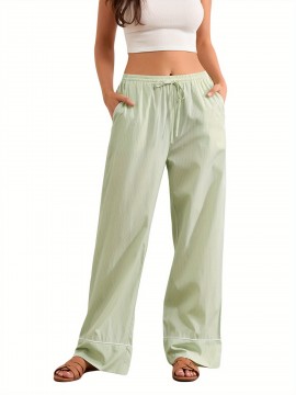 Women's Lounge Pants Stripe Drawstring Elastic Waist Loose Comfy Casual Pants Pajama Pants Sleep Trousers Women's Lounge Pants Stripe Drawstring Elastic Waist Loose Comfy Casual Pants Pajama Pants Sleep Trousers