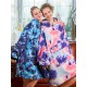 Cozy Oversized Sherpa Fleece Hoodie Blanket - Tie-Dye Wearable Blanket with Giant Pocket, Soft & Warm Shawl Wrap for Women and Men, Perfect Birthday Gift, Non-Stretch Knit Fabric, Hand Washable
