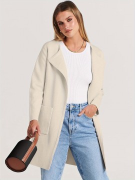Women's Plus Size Casual Long Cardigan - Open Front, Knit Lightweight Sweater Jacket with Pockets, Machine Washable Women's Plus Size Casual Long Cardigan - Open Front, Knit Lightweight Sweater Jacket with Pockets, Machine Washable